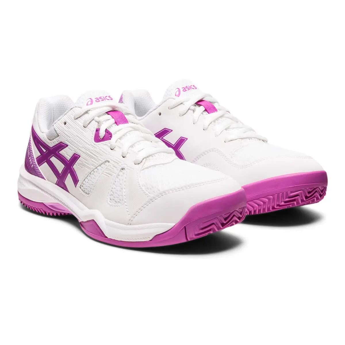 Asics Gel Padel Pro 5 Blanco Lila Mujer 1042a200 100 4/7