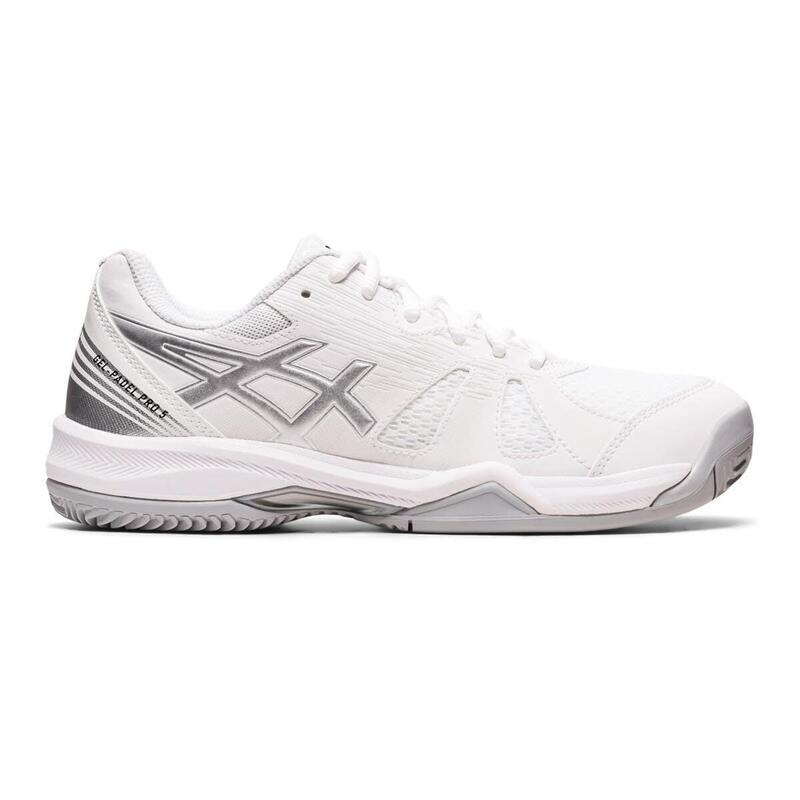 Chaussures De Padel Femme Asics Gel Padel Pro 5 1042a200 101 101 Blanc Et Gris