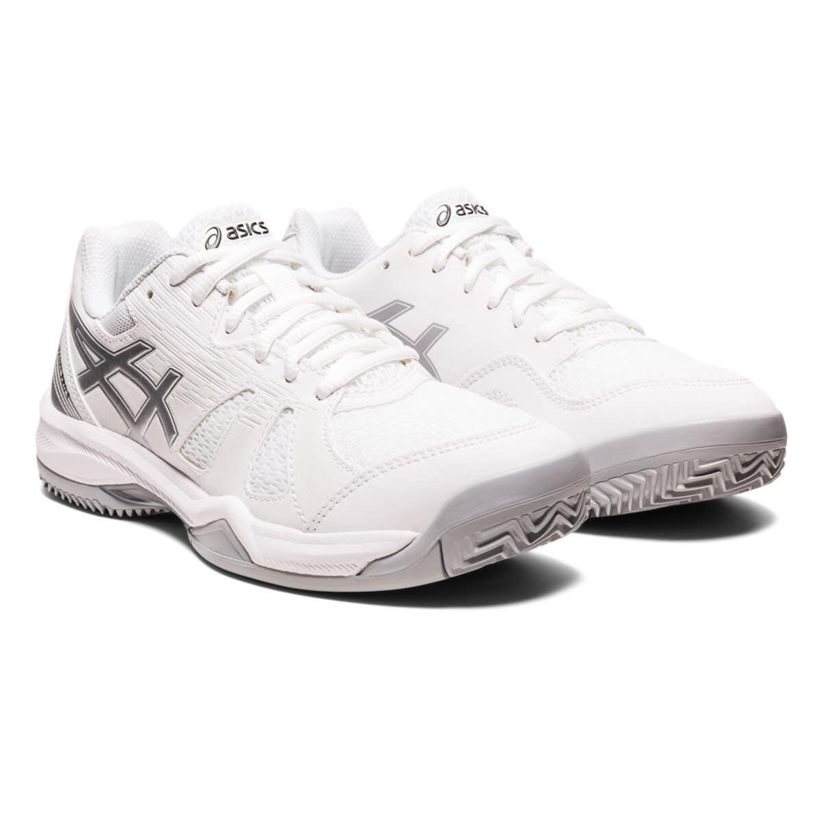 Chaussures De Padel Femme Asics Gel Padel Pro 5 1042a200 101 101 Blanc Et Gris 4/5