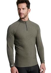 Sous vêtement thermique Toucher doux Col zip Homme-THERMOLACTYL COMFORT5 Intense