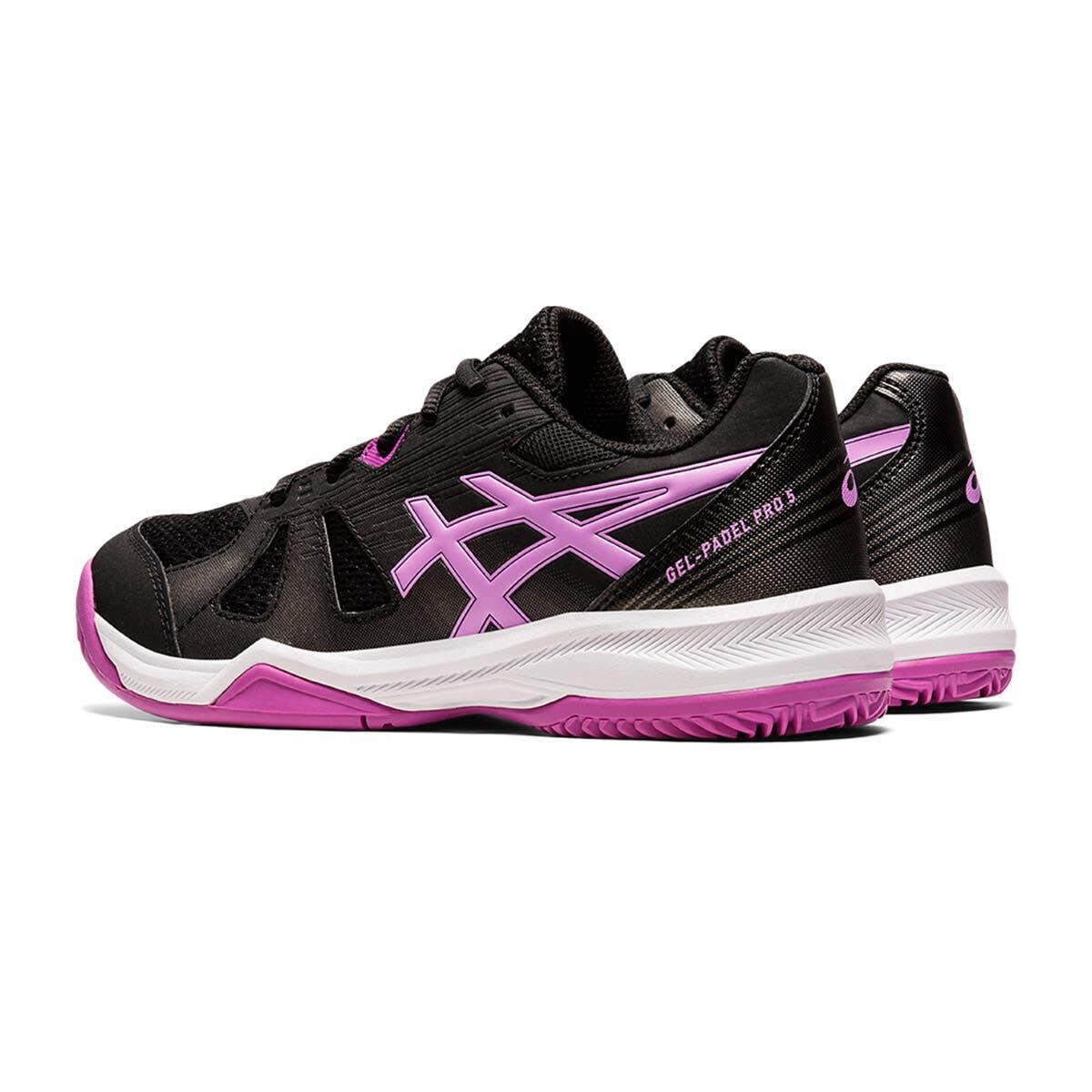 Chaussures Fille Asics Gel Padel Pro 5 Gs 1044a048 002 Noir Et Rose 3/5
