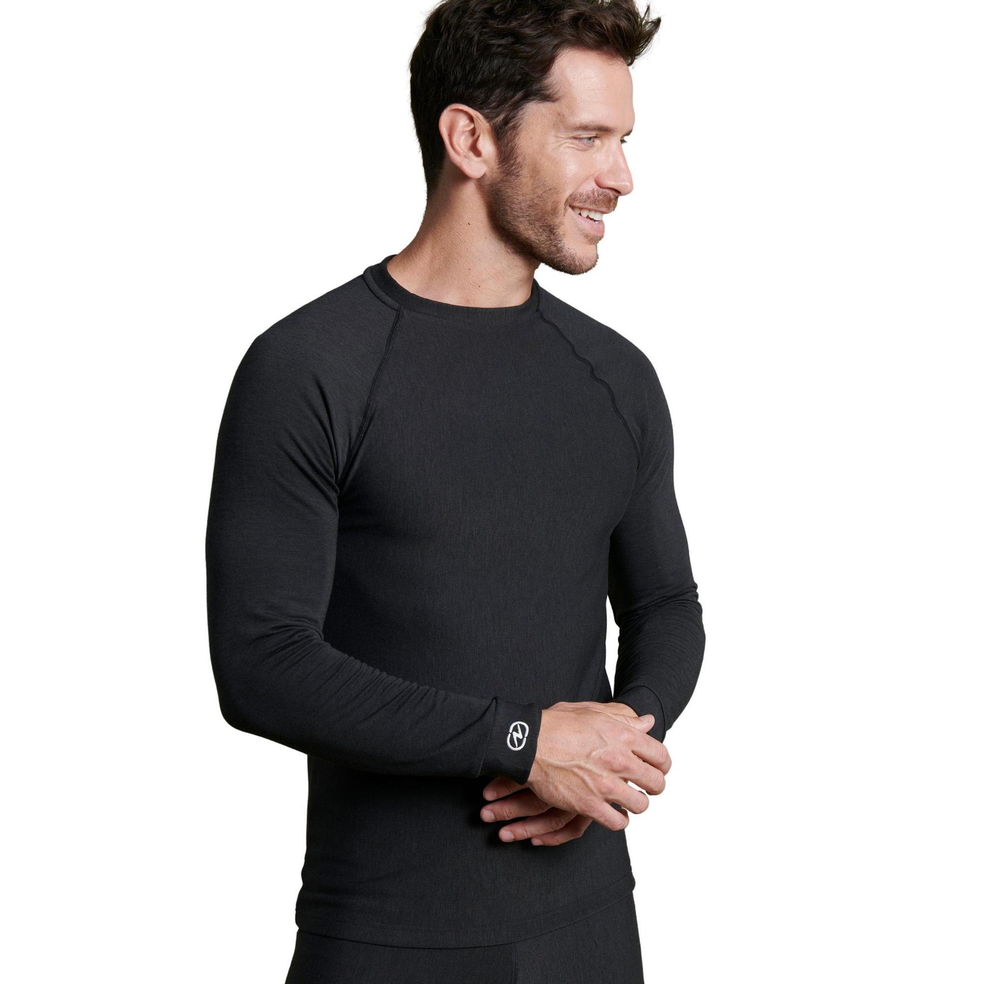 Damart Sport - Sous Vêtement Doux Col Rond Homme-thermique Thermolactyl Comfort 4 Intense - Sous Maillot Manche Longue - Noir - 44 L - Decathlon