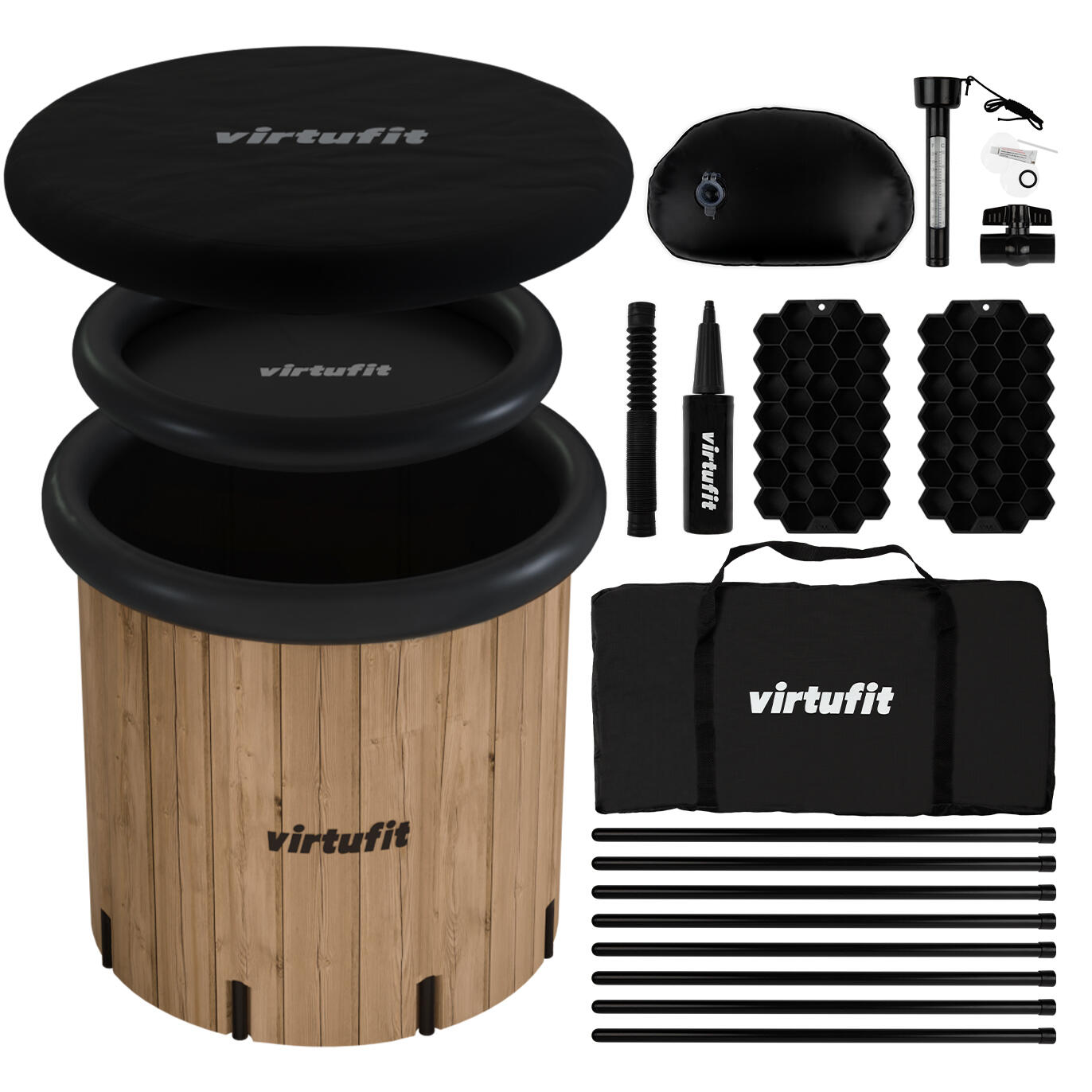 VIRTUFIT Bagno di ghiaccio XXL - 375 litri