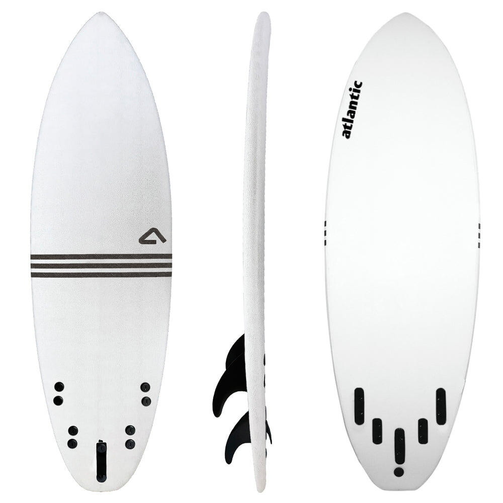 ATLANTIC BOARDS Surf Softboard  Shark  - Epoxy + Glasfaser - 5'10x20"x2,5" - 32L
