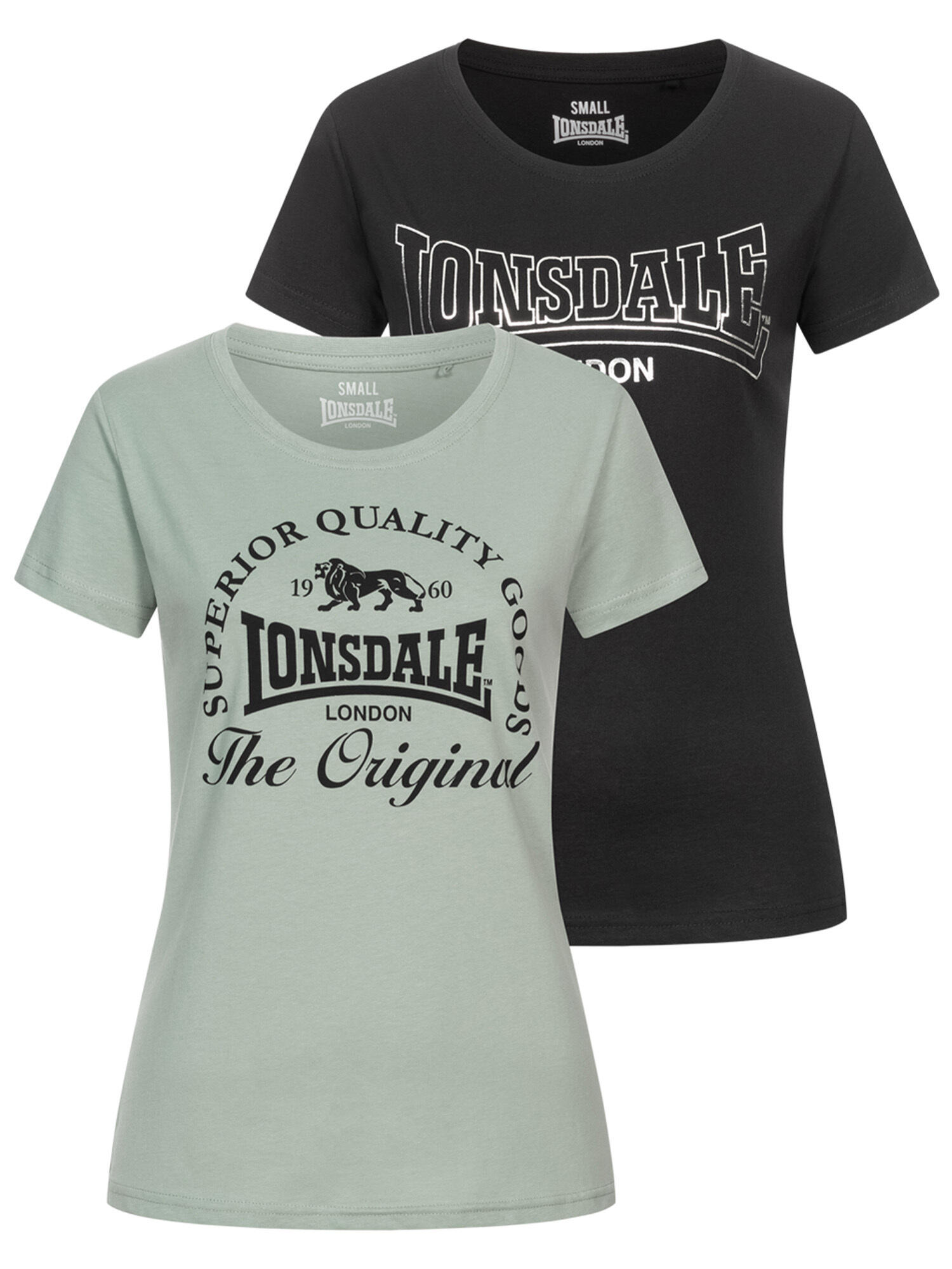 LONSDALE Frauen T-Shirt Doppelpack ROWRAH 2/6