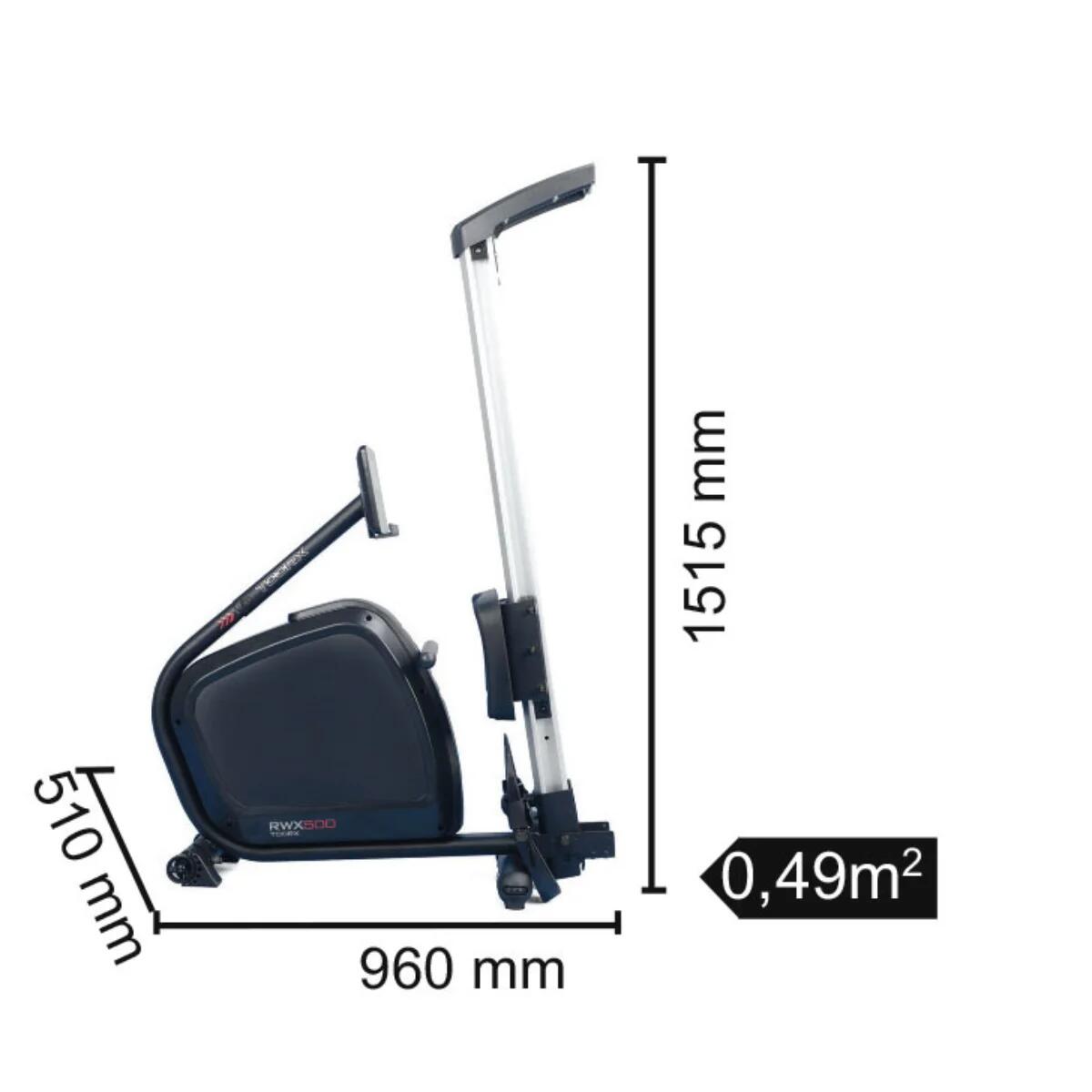 Rameur RWX-500 avec système de freinage magnétique 6/6