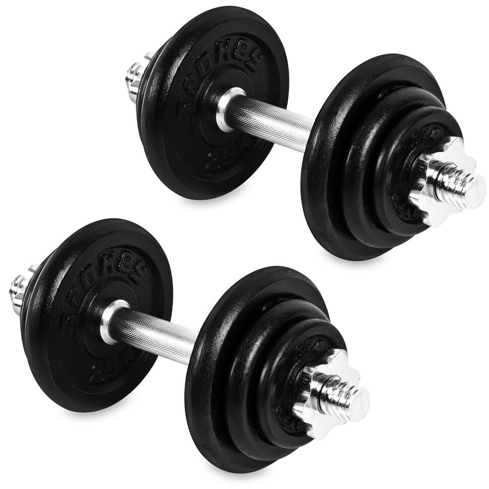 Zestaw dwóch hantli 21 kg Spokey Egir