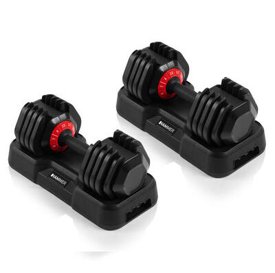 HAMMER Hanteln StrongLock 4.0 Smartes Hantelsystem (2 x 25 kg)