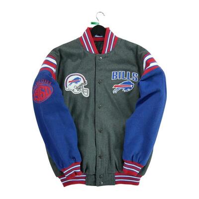 Seconda Mano - Giacca reversibile Buffalo Bills NFL - Stato molto buono