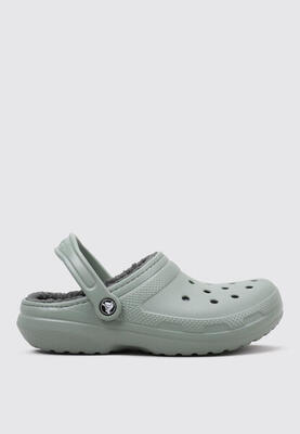 Crocs Classic Lined Clog forrado - Zueco verde, talla 36/37 (unisex)