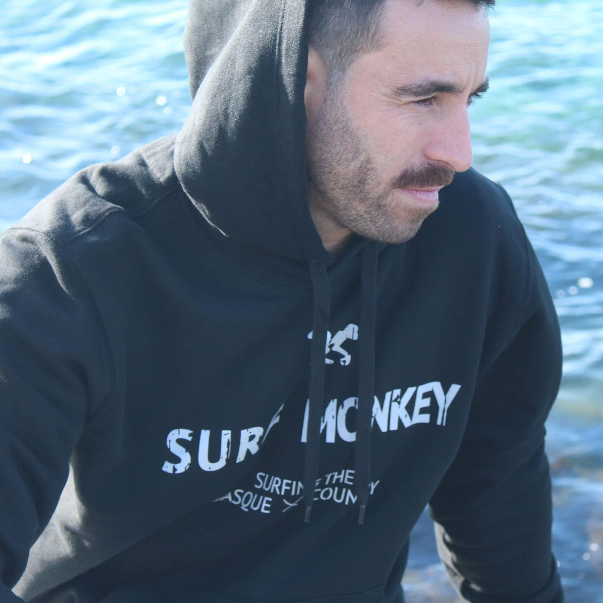 Sweat à capuche / Homme/Femme - Coton Bio (Noir) 3/5
