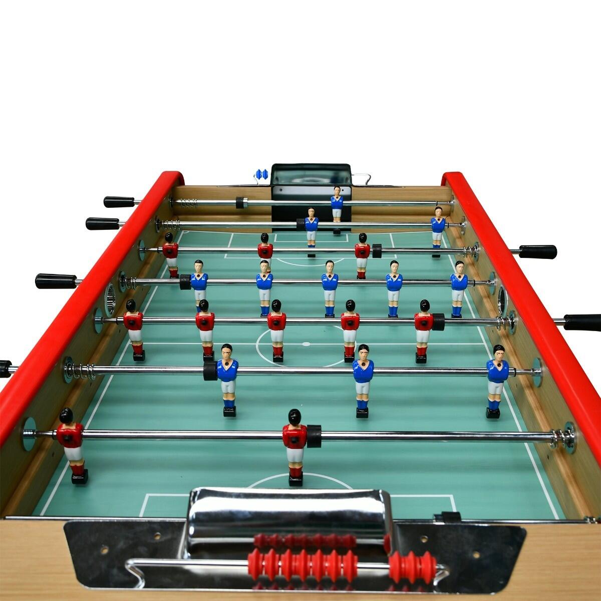Baby-foot DELUXE avec barres télescopiques et Balles Lièges Inclus 151x77x91cm 3/6