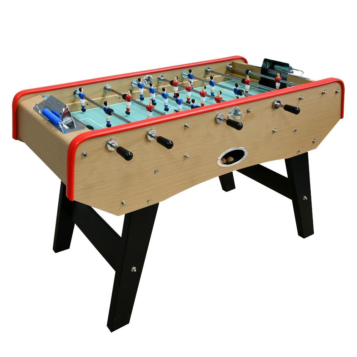 Baby-foot DELUXE avec barres télescopiques et Balles Lièges Inclus 151x77x91cm 2/6