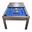 Amerikaans Poolbiljart ombouwbaar tot tafel met accessoires 7FT, 226x126cm Grijs