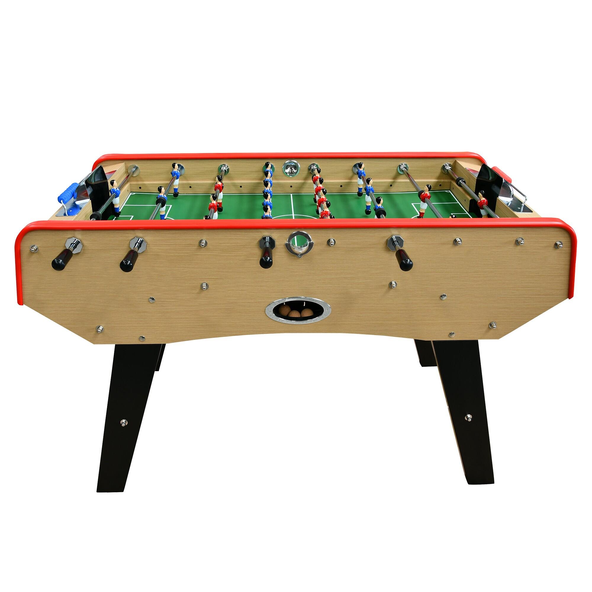 Sokker - Baby-foot Classic Avec Barres Télescopiques Et Balles Lièges Inclus 151x77x91cm - Table De Baby-foot - Beige - Taille Unique - Decathlon