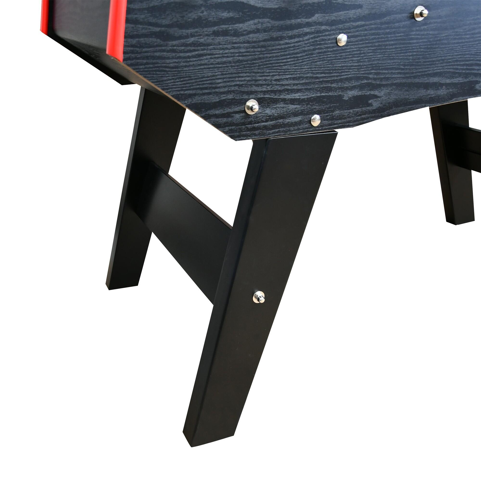 Baby-foot DELUXE avec barres télescopiques et Balles Lièges Inclus 151x77x91cm 6/6