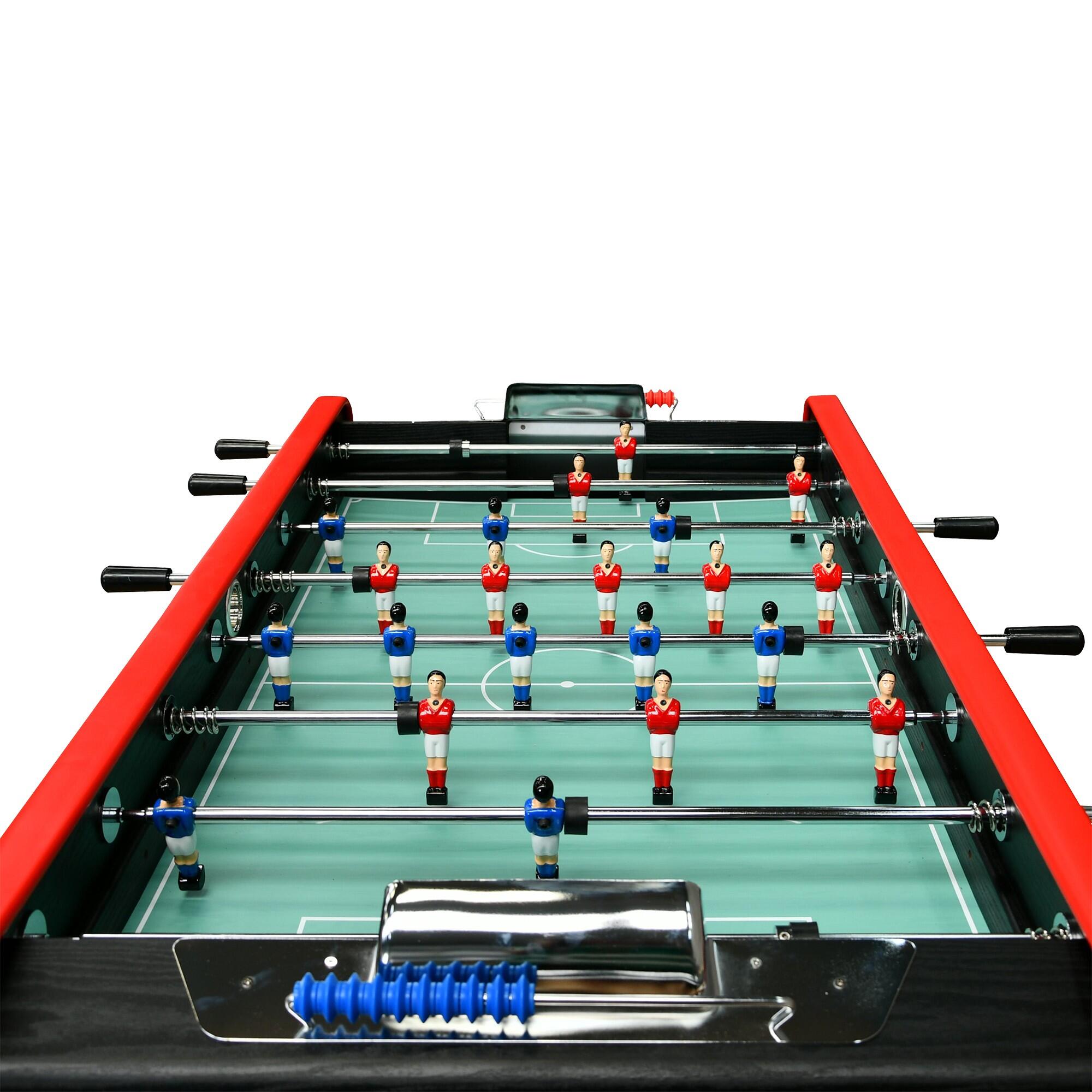 Baby-foot DELUXE avec barres télescopiques et Balles Lièges Inclus 151x77x91cm 3/6