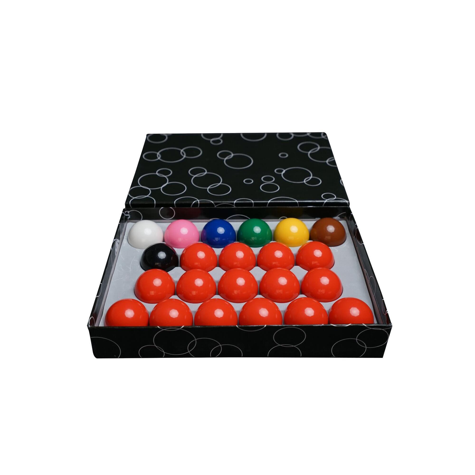 Sokker - Set 22 Boules De Billard Snooker En Résine 52,4mm, 15 Rouges Et 7 Mulitcolores - Set De Billard - Multicolore - No Size - Decathlon