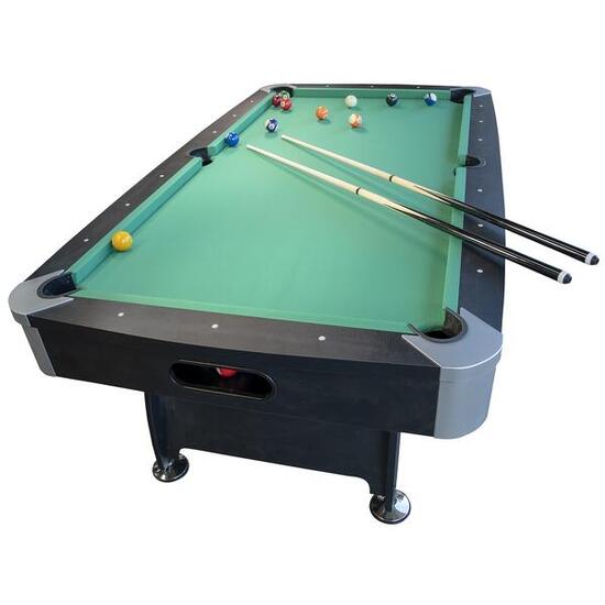 Billard Américain avec Retour de Boules et Accessoires, 220 x 123 x 80 cm