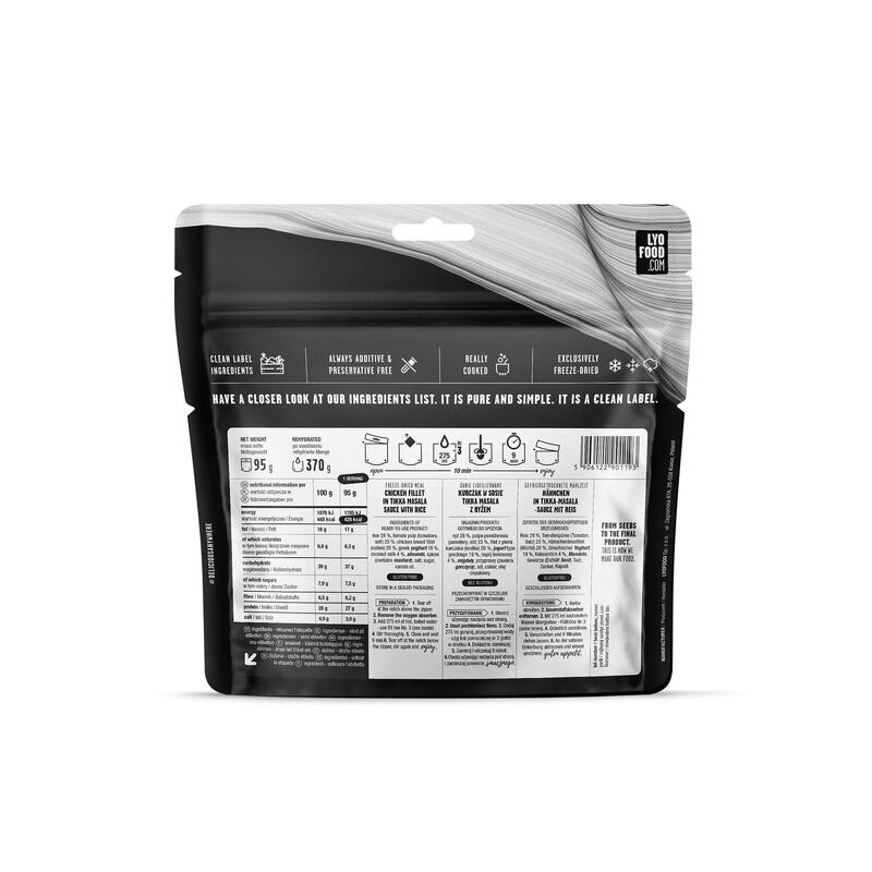Danie Liofilizowane Lyo Expedition (217) Kurczak Tikka Masala 95 G