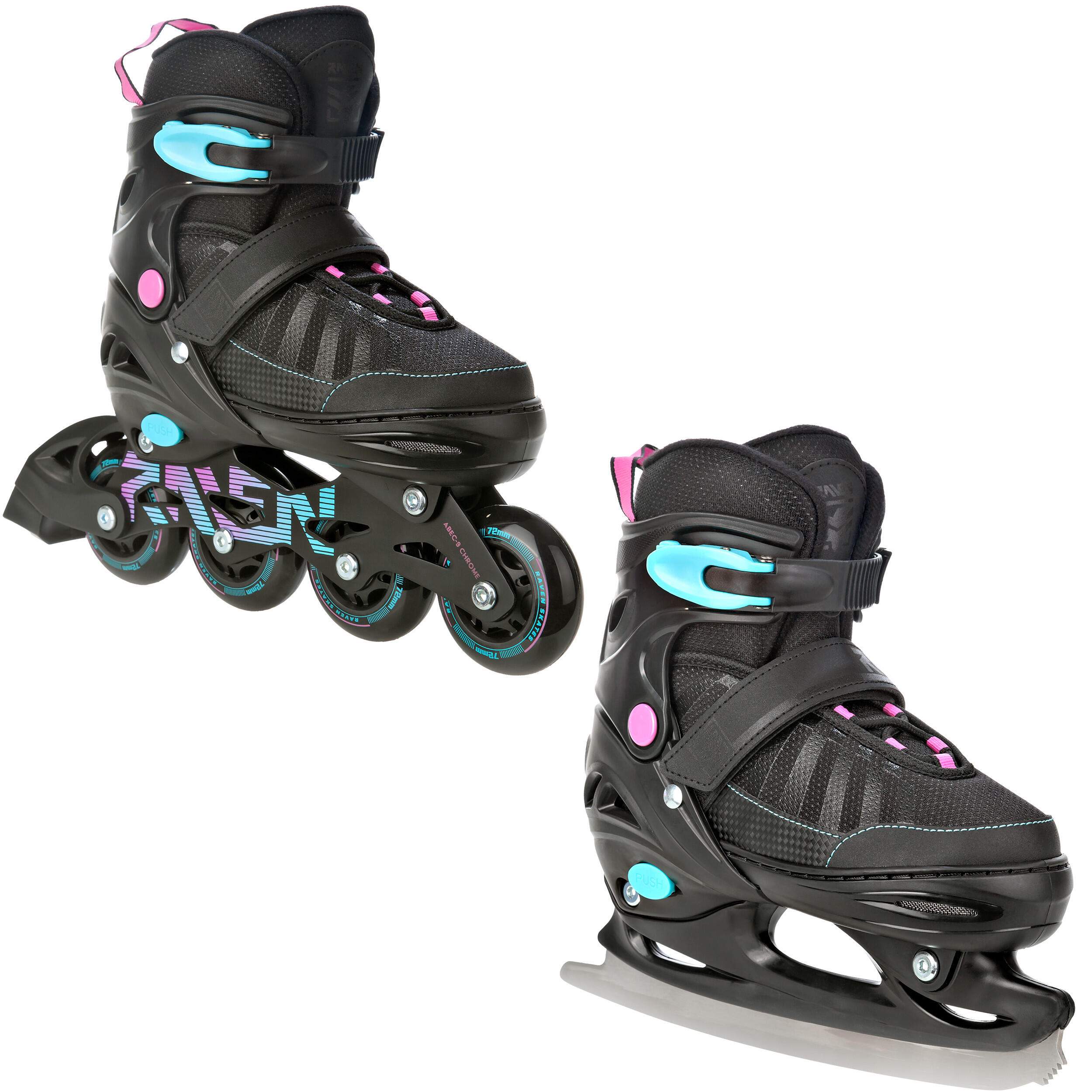 RAVEN Verstellbare Rollschuhe 2in1 Oxen