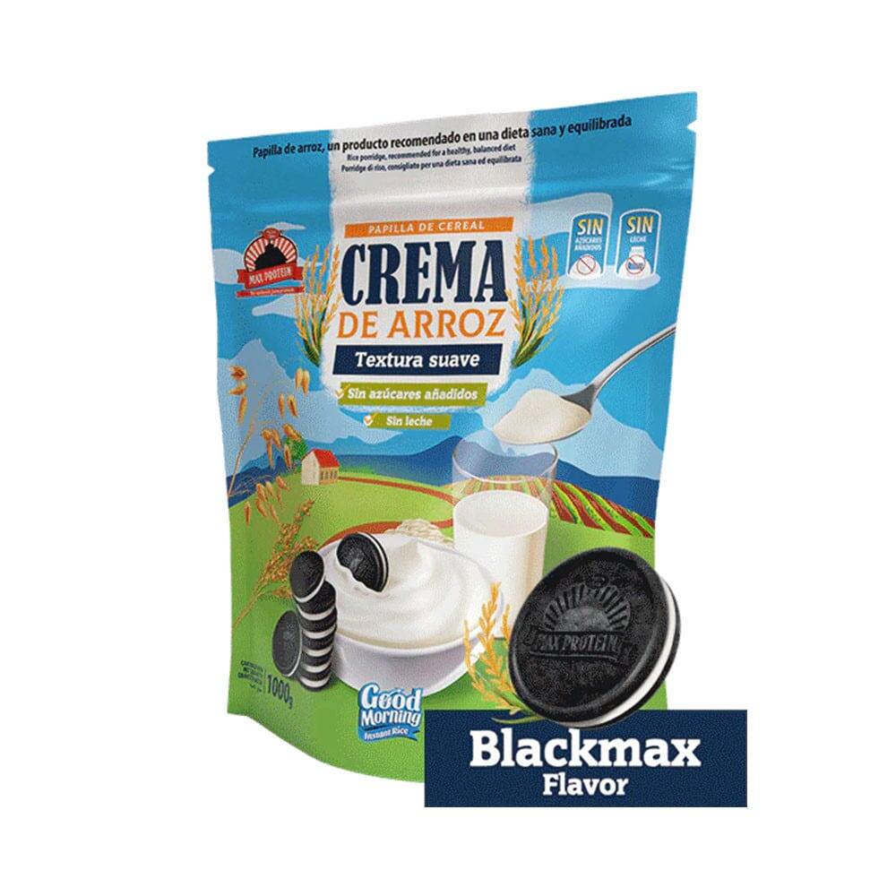MAX PROTEIN Rijstcrèmes - Goedemorgen Rijstcrème (1kg) - Zwart Max