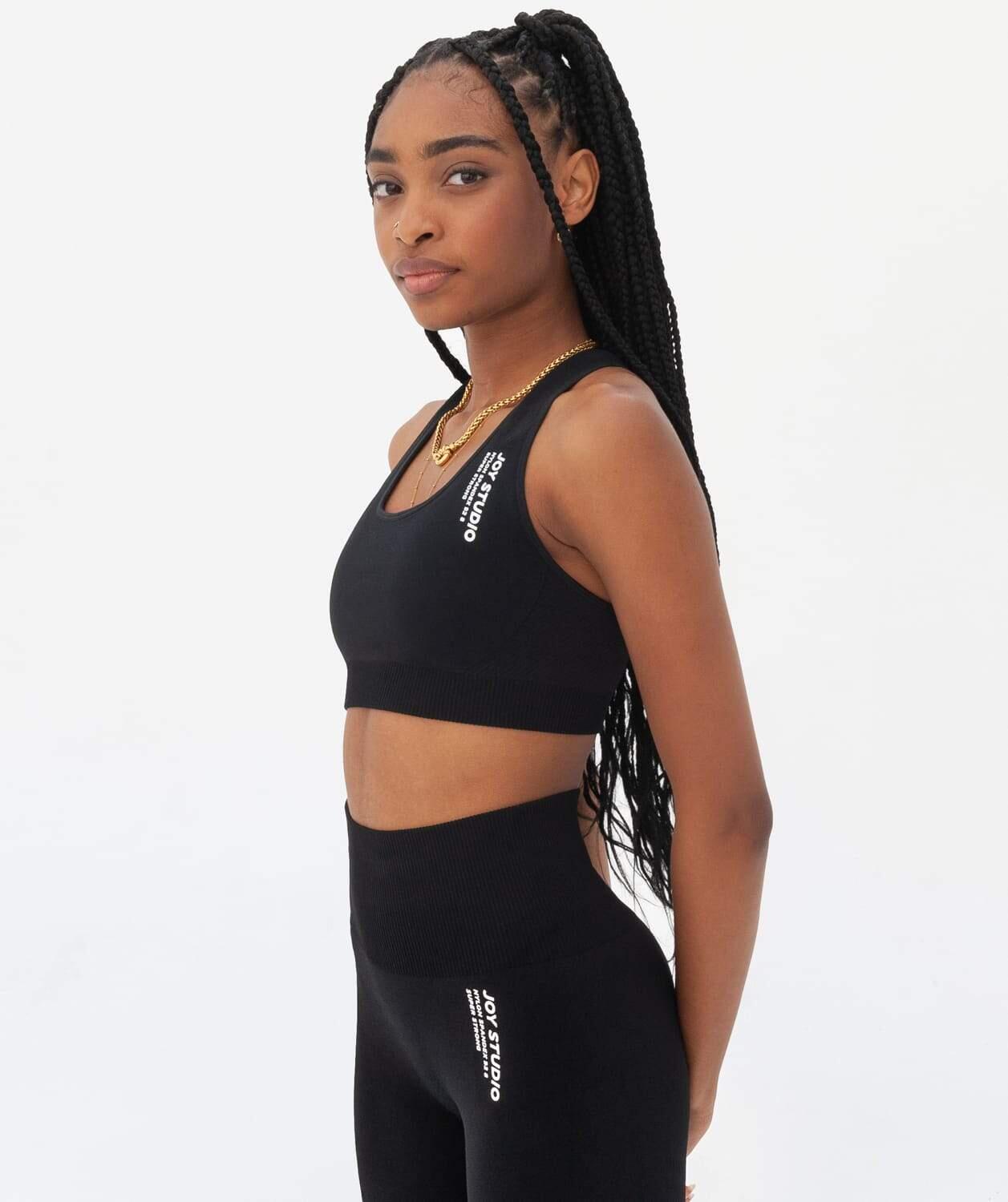 Naadloze sportbeha Super Strong - Zwart 4/5