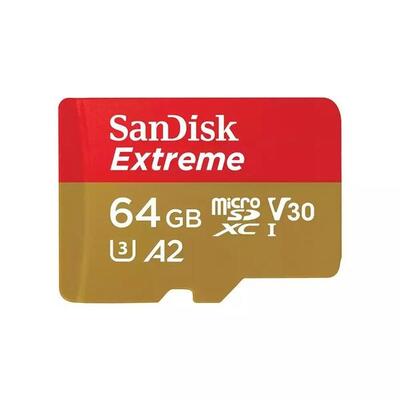 Scheda Di Memoria Micro SD con Adattatore SanDisk Extreme 64 GB