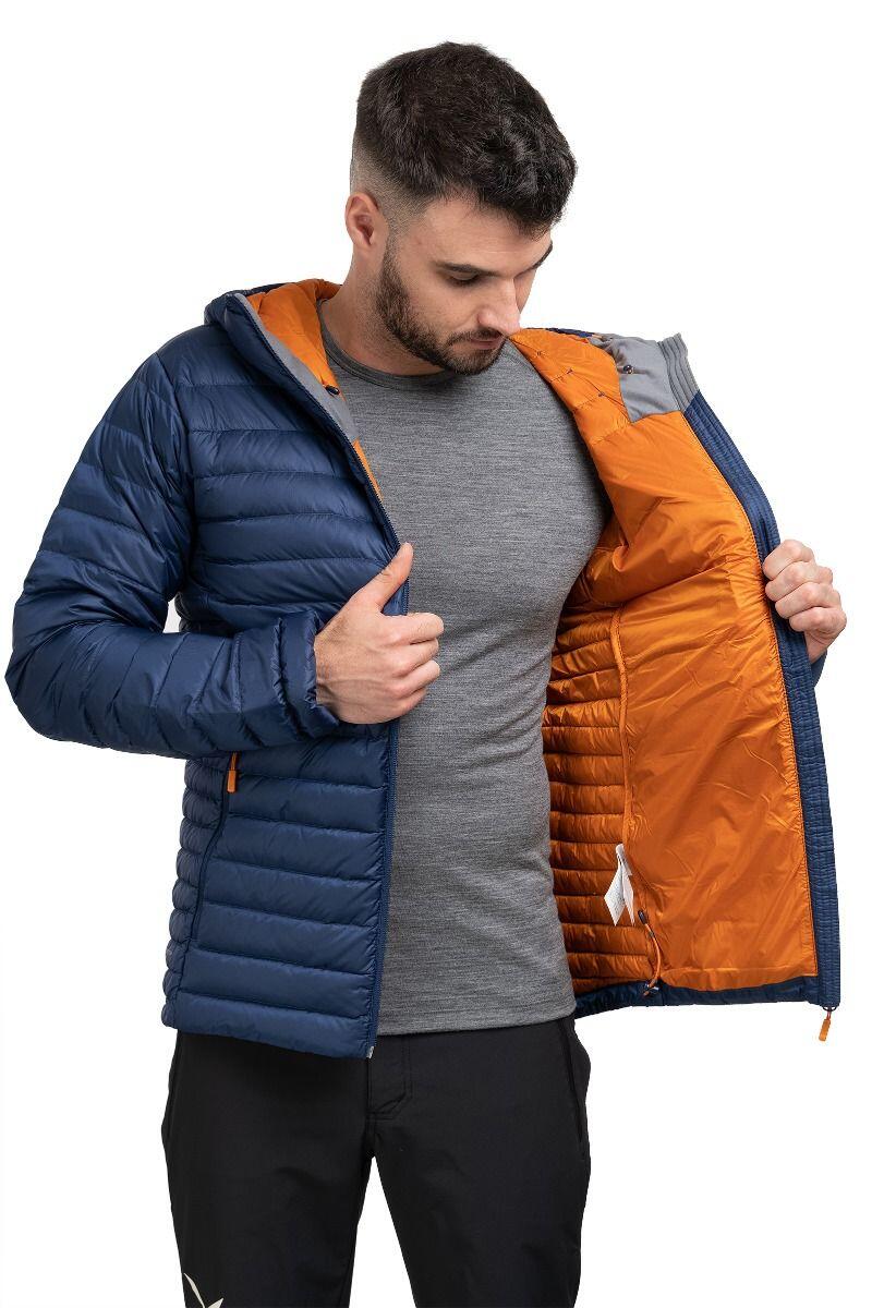 Giacca piumino uomo Rab Microlight Alpine blu scuro/arancione S 5/6