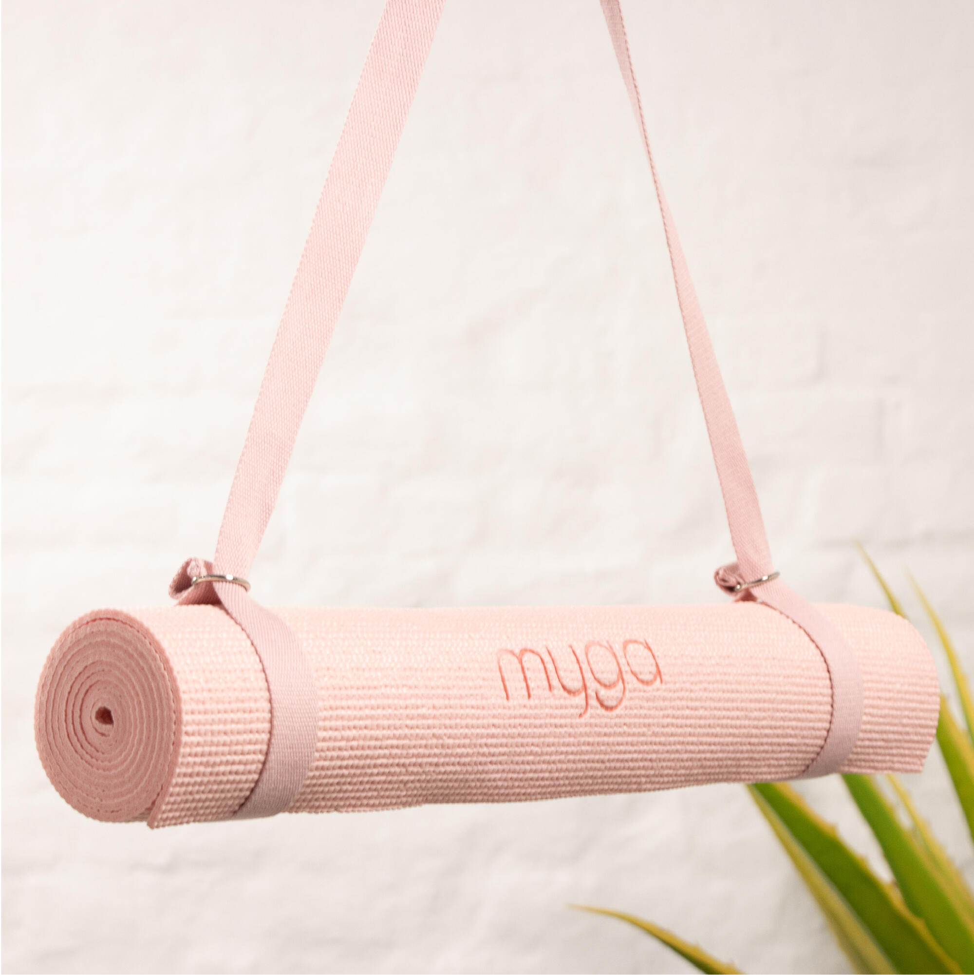 Correa de yoga 2 en 1 Myga - Rosa empolvado 6/7