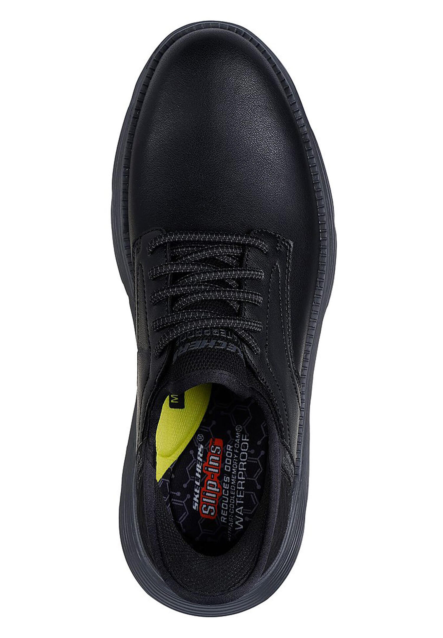 Skechers GARZA - CARLYN Herren Sneakers Slip-ins Waterproof 205278 BBK schwarz 3/4