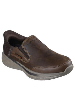 Skechers SLADE - COOPER Herren Sneakers Slip-ins 205237 CDB dunkelbraun