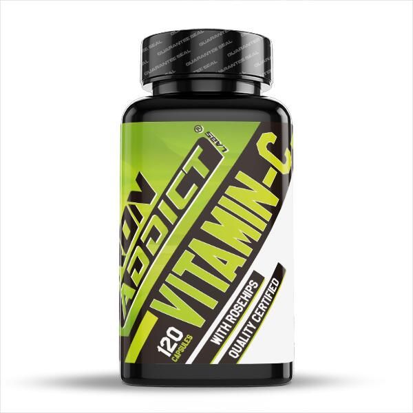 Vitamin C 1000mg - 120 Capsules Iron Addict Labs