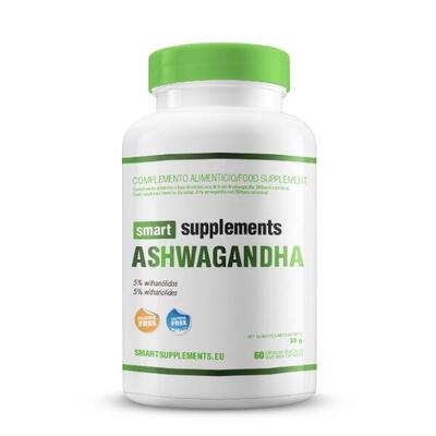 Ashwagandha 500mg - 60 Cápsulas Vegetales Smart Supplements