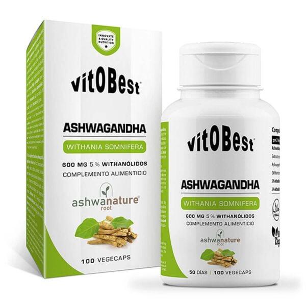 Ashwagandha (Ashwa Root®) - 100 Vegetable Capsules VitoBest