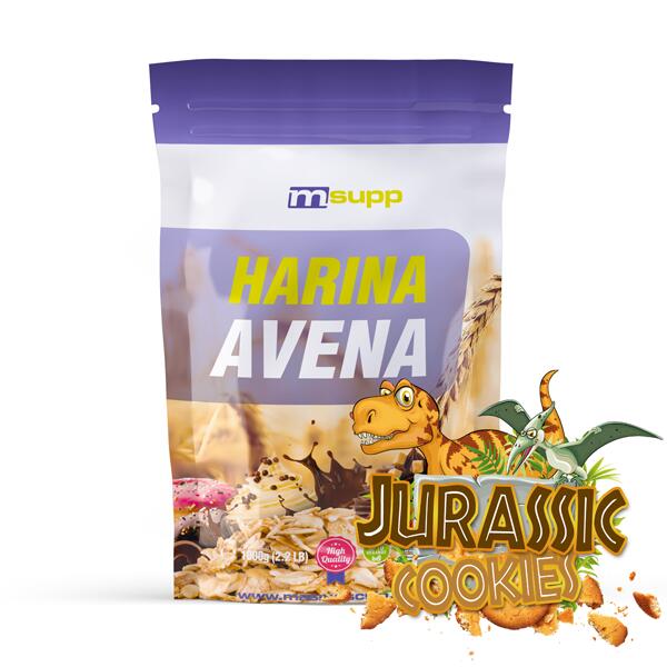 MMSUPPLEMENTS Farina d'avena - 1 kg Jurassic Cookies MM Supplements