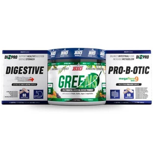 Big - Pack Di G Pro (digezyme 60 Caps + Greens 150g + Megaflora 60 Caps) - Big De Big - Probiotiques - Taille Unique - Decathlon