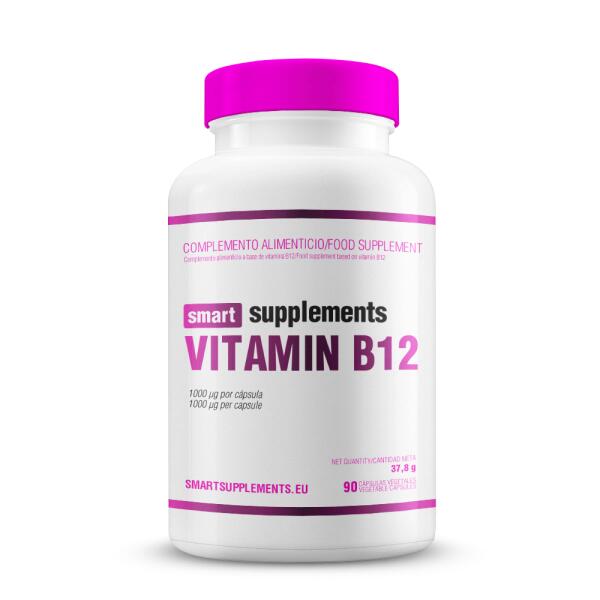 Vitamin B12 1000ug - 90 Vegetable Capsules Smart Supplements