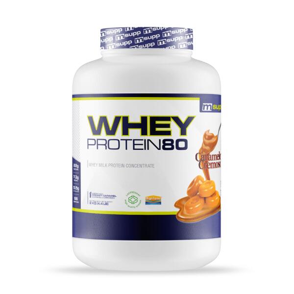 MMSUPPLEMENTS Whey Protein80 - 2 kg romige karamel MM Supplements
