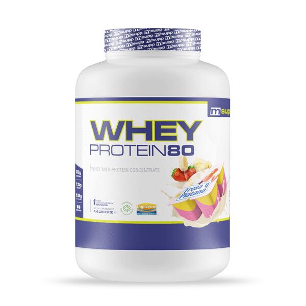 Whey Protein80 - 2 Kg Morango Banana da MM Supplements PROMOÇÃO                                                                             20 cores disponíveis
 52,90€ 74,90€ -29%    * 16/05/2025 até rutura de stock  Preço por quantidade 26,45€kg MMSUPPLEMENTS Whey Protein80 - 2 Kg Morango Banana da MM SupplementsVendido e expedido por: Masmusculo    