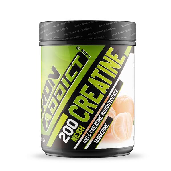 100% creatine monohydrate 200 mesh - 300g tangerina da iron addict labs