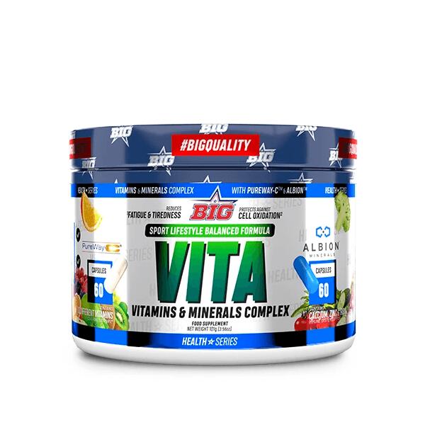 Vita - 120 caps de BIG Exclusivo Online      20,50€  Preço por quantidade 170,84€kg BIG Vita - 120 caps de BIGVendido e expedido por: Masmusculo  