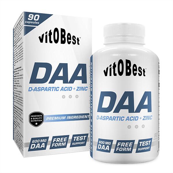 Daa d-aspartic acid + zinc - 90 cápsulas de VitoBest