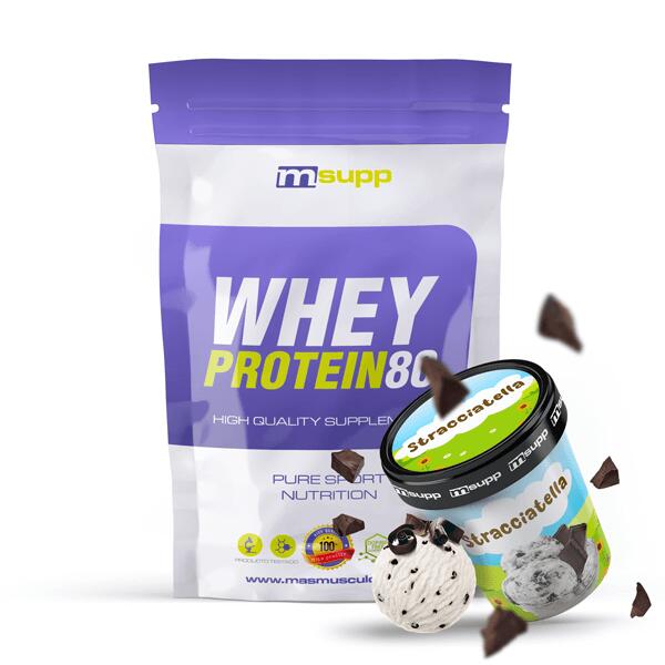 MMSUPPLEMENTS Whey Protein80 - 500g Stracciatella MM Supplements