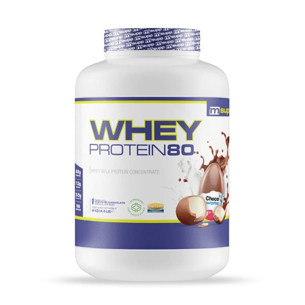 MMSUPPLEMENTS Whey Protein80 - 2 kg Choco Surprise (chocolade-ei) MM Supplements