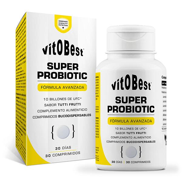 Super probiotic - 30 tablets de VitoBest Exclusivo Online      17,46€  Preço por quantidade 174,60€kg VITOBEST Super probiotic - 30 tablets de VitoBestVendido e expedido por: FitnessZone    