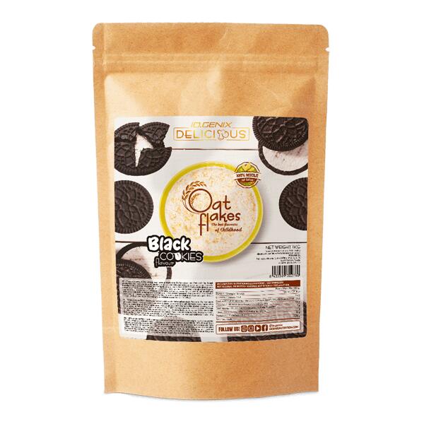 IO.GENIX Deliziosi fiocchi d'avena - Biscotti neri da 1 kg IO.Genix