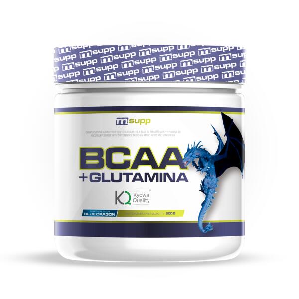 MMSUPPLEMENTS BCAA + L-Glutammina Kyowa® - 500g Integratori Blue Dragon MM