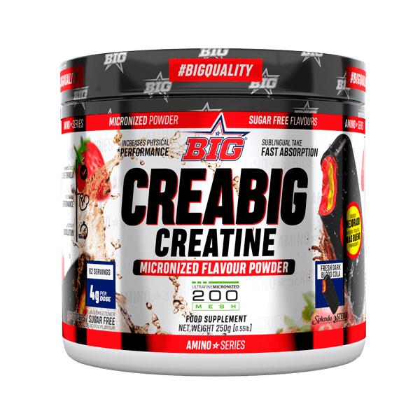 Creabig creatine 200 mesh - 250g Cauda de sangue escuro fresco da BIG Exclusivo Online      28,40€  Preço por quantidade 113,60€kg BIG Creabig creatine 200 mesh - 250g Cauda de sangue escuro fresco da BIGVendido e expedido por: FitnessZone    