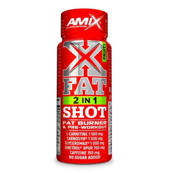 Xfat 2in1 SHOT - 60ml de Amix Nutrition Exclusivo Online      2,10€  Preço por quantidade 35,00€kg AMIX Xfat 2in1 SHOT - 60ml de Amix NutritionVendido e expedido por: FitnessZone    